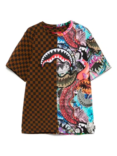 SPRAYGROUND KID ALL THE SHARKS SPLIT T-SHIRT