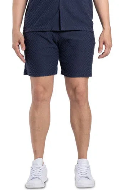 SPRING + MERCER SPRING + MERCER CASUAL JACQUARD TERRY SHORTS