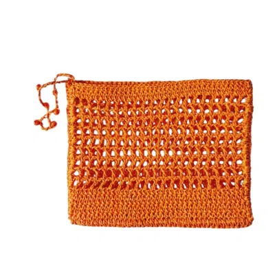 SPRINGMOONATELIER WOMEN'S HANDMADE ORANGE RAFFIA TOTE BAG ELEGANT INSPIRATION EFFORTLESS CHIC
