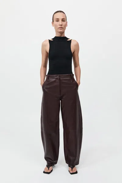 ST AGNI LEATHER BALLOON PANTS