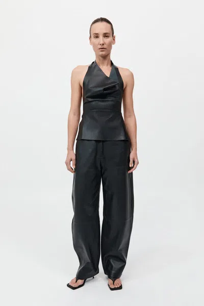 ST AGNI LEATHER TIE TOP