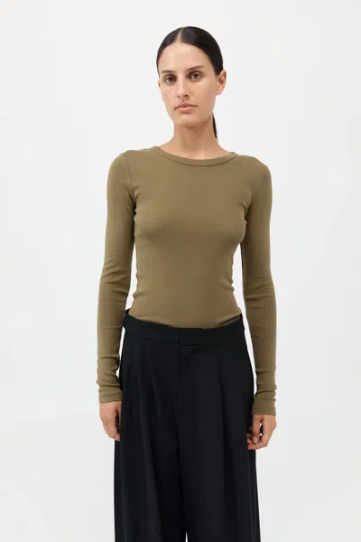 ST AGNI ORGANIC COTTON LONG SLEEVE TOP