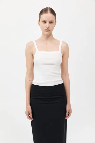 ST AGNI ORGANIC COTTON SQUARE NECK TANK
