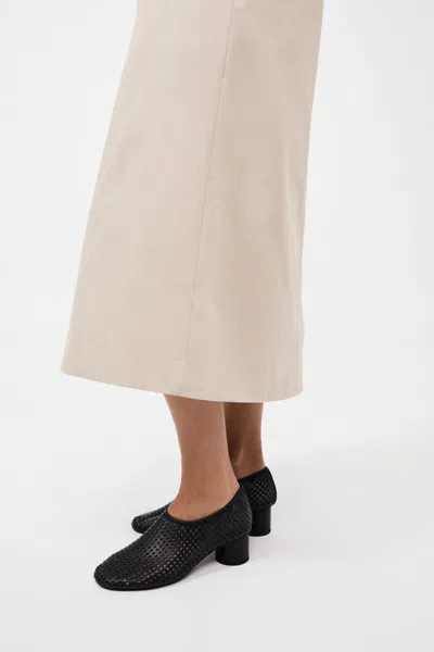 ST AGNI PERFORATED BALLET HEEL