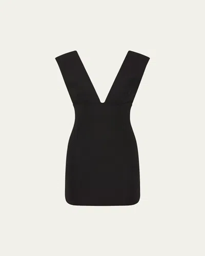ST AGNI PLUNGE MINI DRESS