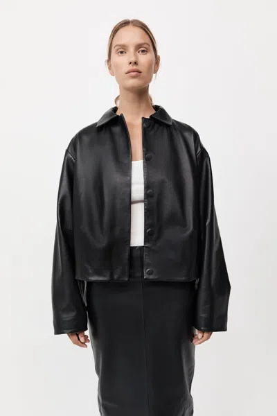 ST AGNI COCOON LEATHER JACKET