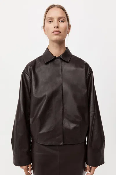 ST AGNI COCOON LEATHER JACKET