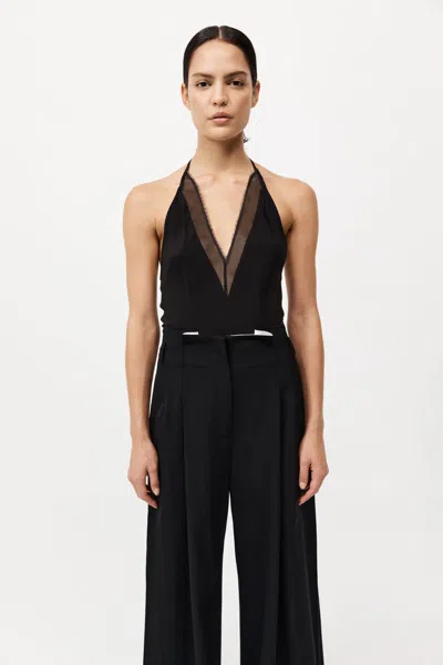 ST AGNI SILK MESH BIAS TOP