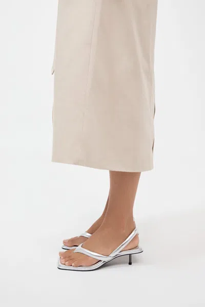 ST AGNI SLING BACK THONG HEEL