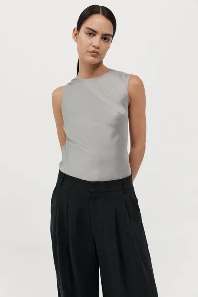 ST AGNI SOFT SILK ROULEAU TIE TOP