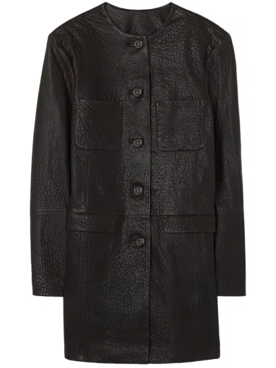ST JOHN LEATHER COAT