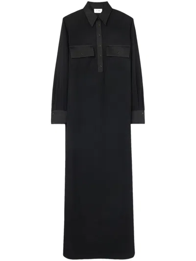 ST JOHN LONG-SLEEVED MAXI DRESS