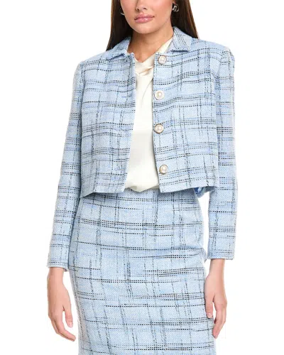 ST JOHN ST. JOHN PRINCE OF WHALES PLAID JACKET