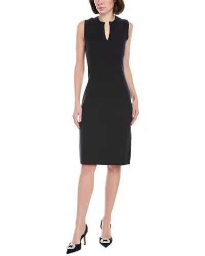 ST JOHN ST. JOHN SOLID STRETCH KNIT MINI DRESS