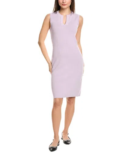 ST JOHN ST. JOHN SOLID STRETCH KNIT SHIFT DRESS