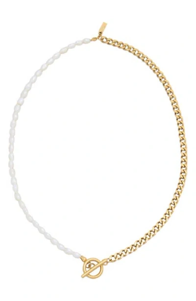 ST. MORAN ST. MORAN FRESHWATER PEARL SPLIT NECKLACE