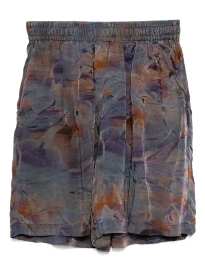 STAIN SHADE GRAPHIC-PRINT SHORTS