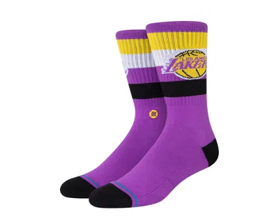 STANCE X NBA LOS ANGELES LAKERS ST CREW PURPLE SOCKS A555C22LAK-PUR