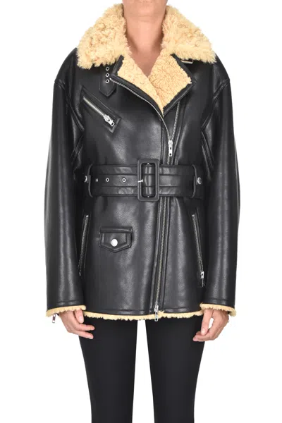 STAND STUDIO ECO-LEATHER BIKER JACKET