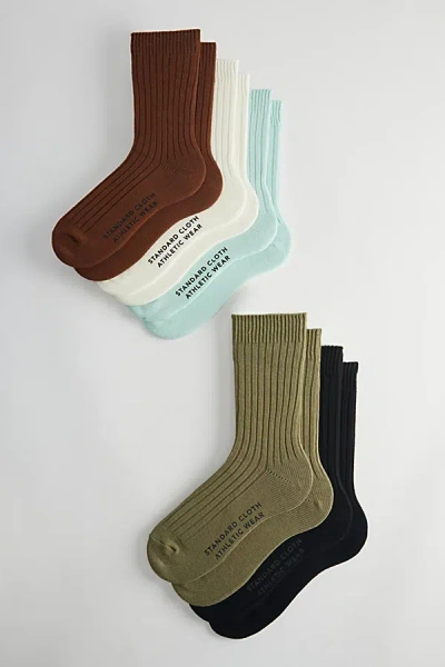STANDARD CLOTH RIBBED TROUSER SOCK 5-PACK, MEN'S AT URBAN OUTFITTERS