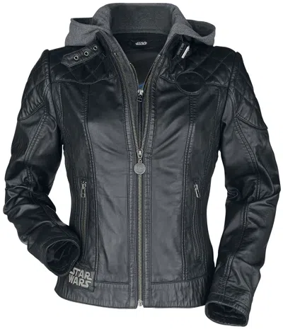 STAR WARS STAR WARS CLASSIC FRAUEN LEDERJACKE SCHWARZ