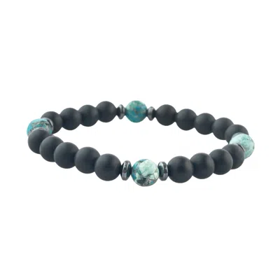 STARFISH PROJECT BLACK / BLUE WEAR BLUE MEN'S EMPEROR STONE BRACELET