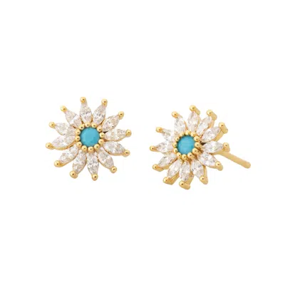 STARFISH PROJECT WOMEN'S GOLD / BLUE SPARK HOPE STUDS