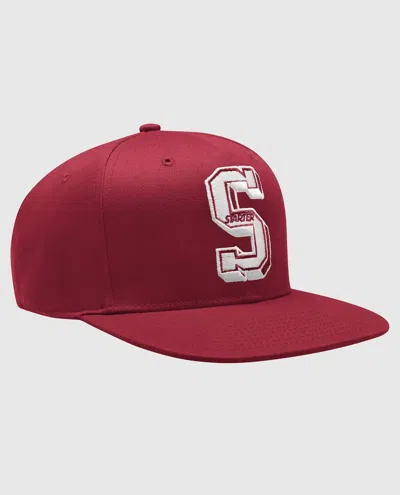 STARTER MEN'S HORIZON FLAT BRIM SNAPBACK IN BURGUNDY