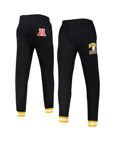 STARTER MEN'S STARTER BLACK PITTSBURGH STEELERS BLITZ FLEECE JOGGER PANTS