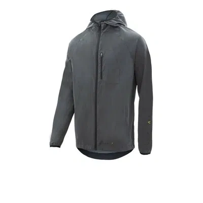 STATE HIGHER STATE MENS ALL OVER REFLECT HOODED RUNNING JACKET TOP BLACK SPORTS FULL