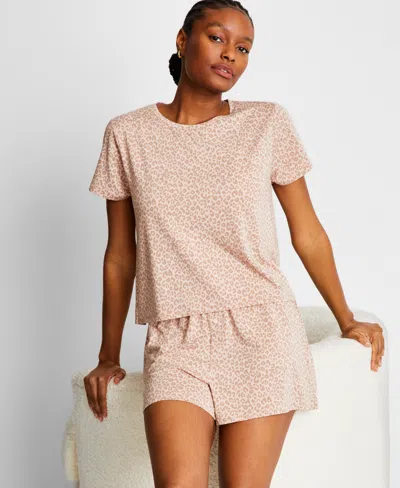 STATE OF DAY WOMEN'S SHORT-SLEEVE BOXER PAJAMA SET XS-3X, EXCLUSIVELY AT MACY'S