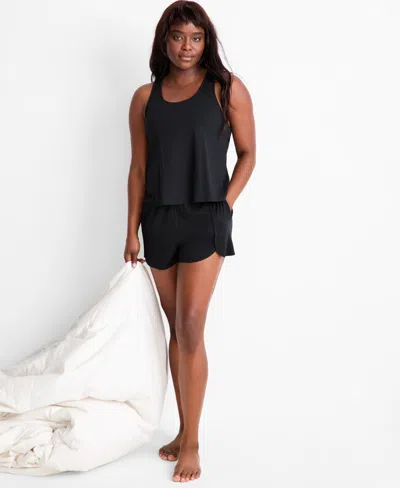 STATE OF DAY WOMEN'S TULIP TANK TOP & SHORT PAJAMA SET, EXCLUSIVELY AT MACY'S