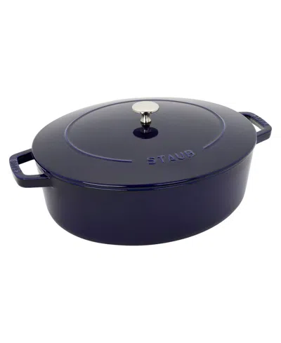 STAUB CAST IRON 6.25-QT WIDE OVAL DUTCH OVEN