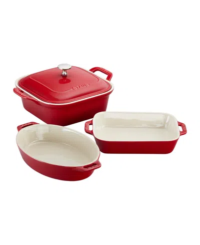 STAUB CERAMICS 4-PIECE MIXED BAKING DISH SET