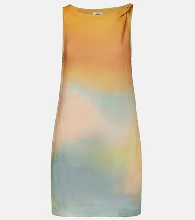 STAUD BOA LINEN MINIDRESS