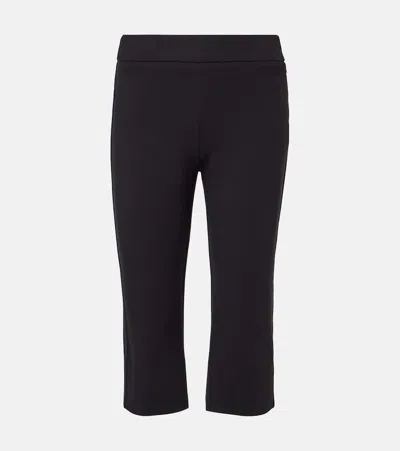 STAUD LEONE HIGH-RISE CAPRI PANTS