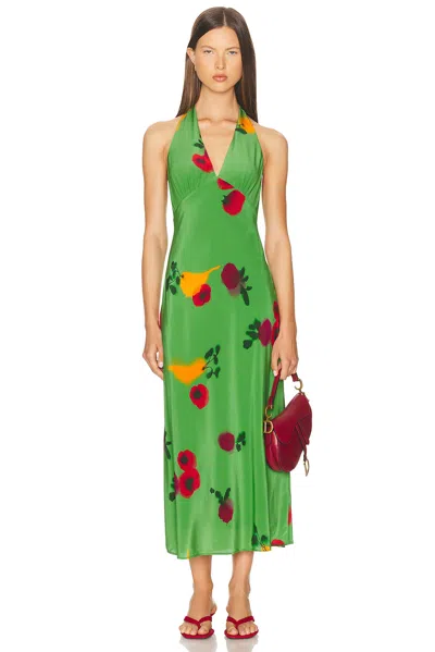 STAUD LUCCA SILK DRESS