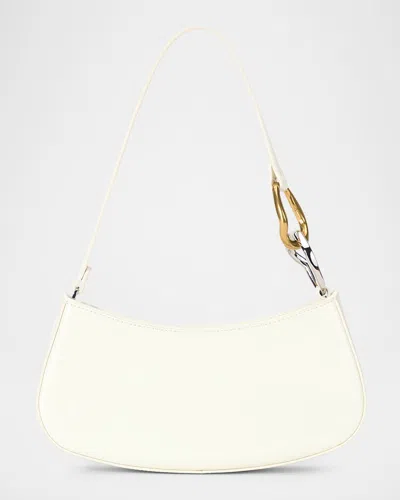 STAUD OLLIE CHAIN-LINK LEATHER SHOULDER BAG