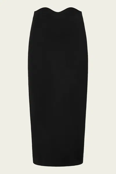 STAUD PETUNIA MAXI SKIRT IN BLACK
