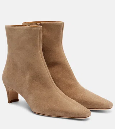 STAUD WALLY 55 SUEDE ANKLE BOOTS