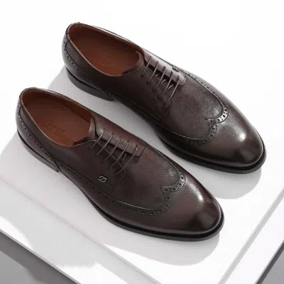 S.T.DUPONT 都彭 系带布洛克头层牛皮时尚商务鞋优雅约会低跟舒适男皮鞋通勤男鞋
