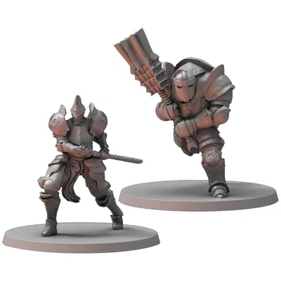 STEAMFORGED GAMES DS MINI - CAPTAINS & WARRIORS MINIATURE SET