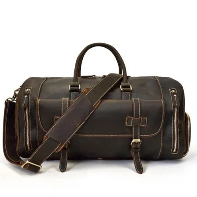 STEEL HORSE LEATHER STEEL HORSE LEATHER THE BARD WEEKENDER | HANDMADE LEATHER DUFFLE BAG