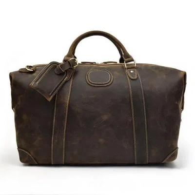 STEEL HORSE LEATHER STEEL HORSE LEATHER THE EIRA DUFFLE BAG | VINTAGE LEATHER WEEKENDER