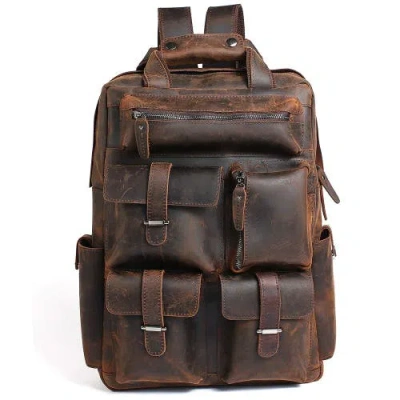 STEEL HORSE LEATHER STEEL HORSE LEATHER THE SHELBY BACKPACK | HANDMADE GENUINE LEATHER BACKPACK