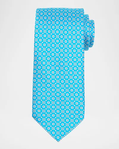 STEFANO RICCI MEN'S MICRO-FLORAL SILK TIE