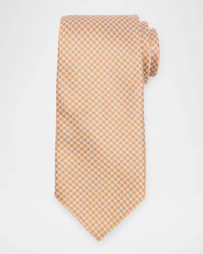 STEFANO RICCI MEN'S MICRO-GEOMETRIC SILK TIE