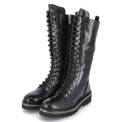 STEFFEN SCHRAUT STEFFEN SCHRAUT DAMEN SCHNÜR-STIEFEL/ BOOTS ZIP STREET SCHWARZ GLATTLEDER -