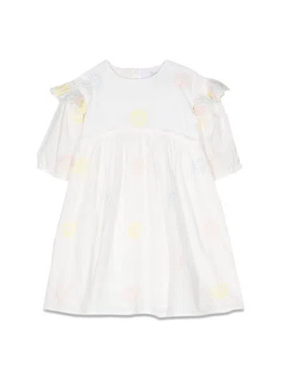 STELLA MCCARTNEY 3/4 SLEEVE EMBROIDERED DRESS