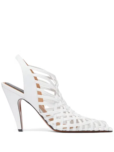 STELLA MCCARTNEY 95MM SQUARE-TOE SANDALS